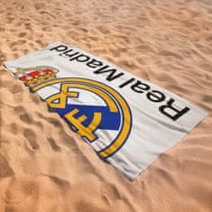 FC Real Madrid Real Madrid HITRO SUŠEČA se brisača za plažo, kopalna brisača za nogometnega navijača, VELIKA, bela za NA PLAŽO 