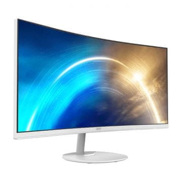 MSI Zaslon PRO MP341CQW 34" / UWQHD / VA / 100Hz / 1ms (MPRT) / ukrivljen / bel