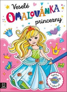 Barvanje stran Vesele princese