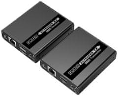 PremiumCord HDMI KVM podaljšek 4K in FULL HD 1080p na 70 m s prenosom USB