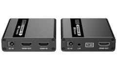 PremiumCord HDMI KVM podaljšek 4K in FULL HD 1080p na 70 m s prenosom USB
