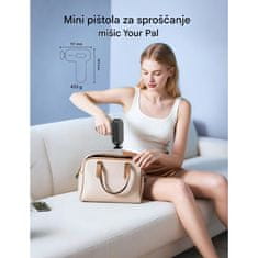 TaoTronics Masažna mini pištola črna
