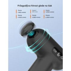 TaoTronics Masažna mini pištola črna