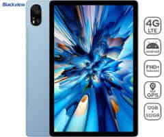 Blackview Mega 8 tablični računalnik, 4G, 12GB+512GB, IPS FHD+, Dual SIM, GPS, +dodatki, moder