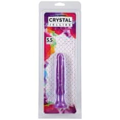 Doc Johnson Analni dildo Doc Johnson's - Crystal Jellies, 14 cm, vijoličen