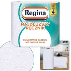 Regina REGINA najdaljša papirnata brisača, zelo učinkovita 2 zvitka, odobrena s strani PZH (Nacionalni inštitut za higieno) 6 paket