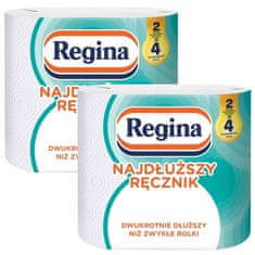 Regina REGINA najdaljša papirnata brisača, zelo učinkovita 2 zvitka, odobrena s strani PZH (Nacionalni inštitut za higieno) 6 paket