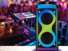 Manta SPK0601B100 Argos prenosni karaoke zvočnik, BT, RGB LED, 100 W