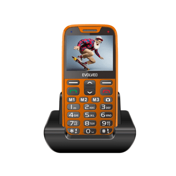 Evolveo GSM aparat EasyPhone XR - Oranžne barve