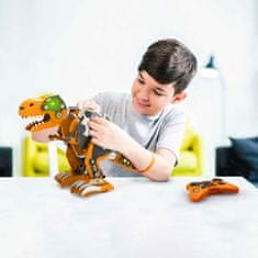 sarcia.eu Xtrem Bots - Interaktivni robot DINOZAVER za učenje programiranja, SVETLOBA, ZVOK Rex The Dinobot 6+ 
