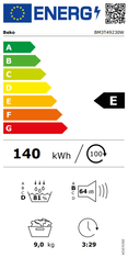 Beko BM3T49230W sušilni stroj, 9 kg