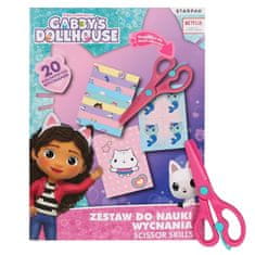 DreamWorks Gabby's Dollhouse IZSTRIKOVANJE UČILNIŠKI KREATIVNI KIT A4 + VARNE ŠIPE, izrezanke za otroke 