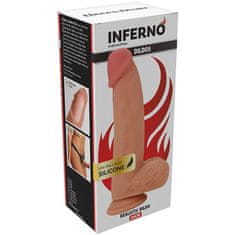 INFERNO Realističen dildo iz tekočega silikona 20 cm (R20703)