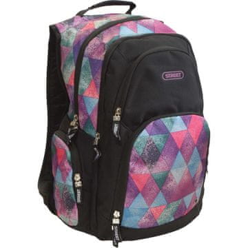 Street Nahrbtnik Round Steel Candy z udobnimi naramnicami in več žepi