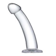 Glazed DILDO Glazed Curved Crystal 16 cm