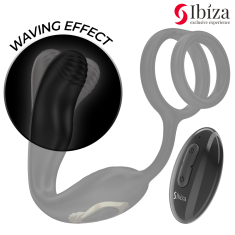 Ibiza VIBRACIJSKI ANALNI ČEP Z OBROČKOM ZA PENIS Ibiza