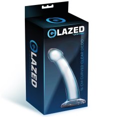 Glazed DILDO Glazed Curved Crystal 16 cm
