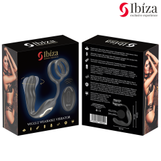 Ibiza VIBRACIJSKI ANALNI ČEP Z OBROČKOM ZA PENIS Ibiza