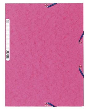 Exacompta Kartoteke z gumico A4 400 g/m2 - roza