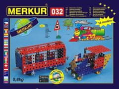 Merkur 032 Železniški modeli 300 delov / 10 modelov
