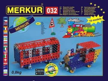 Merkur 032 Železniški modeli 300 delov / 10 modelov