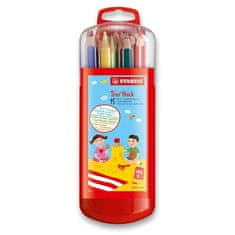 Stabilo Trio barvice - 15 barv v plastični škatli