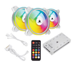 White Shark  ventilator GCF-S028-005 Nebula-2 bel ARGB komplet