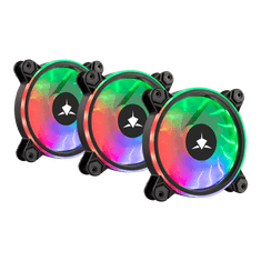 White Shark  ventilator GCF-S028-004 NEBULA-2 črna ARGB komplet