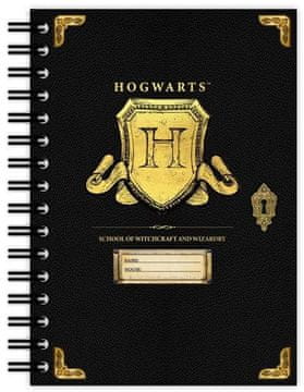 A5 mape z obročki Harry Potter - Bradavičarka
