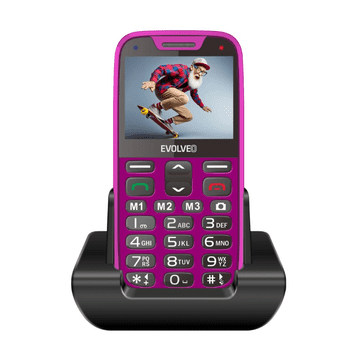 Evolveo GSM aparat EasyPhone XR - Roza barve