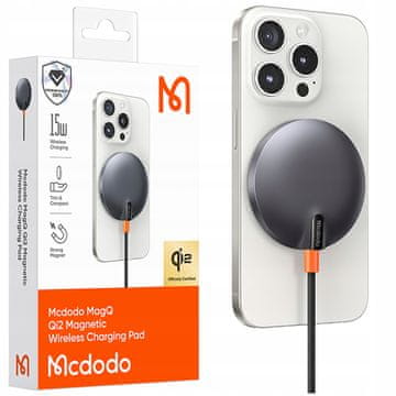 Mcdodo MCDODO INDUKCIJSKI BREZŽIČNI POLNILEC ZA IPHONE 13 14 15 16 QI2