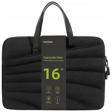Innostyle INNOSTYLE ŽENSKA TORBA ZA PRENOSNIK 15, 6, 16, VODOTESNA, CARRYLITE SLIM, ČRNA