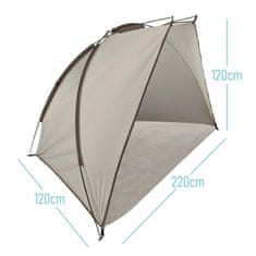 Severno Velik plažni šotor pol šotora 220x120x120cm + pokrivalo