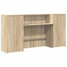 Vidaxl Sprejemna miza sonoma hrast 200x50x103,5 cm inženirski les