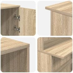 Vidaxl Sprejemna miza sonoma hrast 200x50x103,5 cm inženirski les
