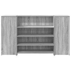 Vidaxl Sprejemna miza siva sonoma 180x50x103,5 cm inženirski les