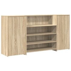 Vidaxl Sprejemna miza sonoma hrast 200x50x103,5 cm inženirski les