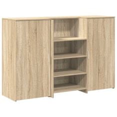 Vidaxl Sprejemna miza sonoma hrast 155x50x103,5 cm inženirski les
