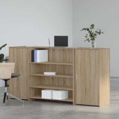 Vidaxl Sprejemna miza sonoma hrast 200x50x103,5 cm inženirski les