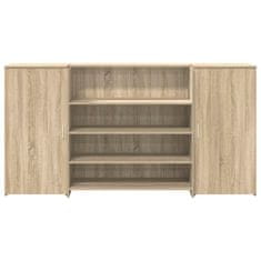 Vidaxl Sprejemna miza sonoma hrast 200x50x103,5 cm inženirski les