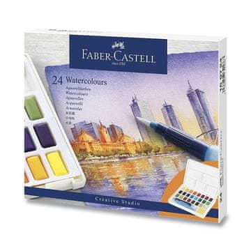 Faber-Castell Akvarelne barve s paleto - 24 barv