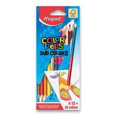 Maped Barvice Color'Peps Duo - dvostranske barvice, 24 barv