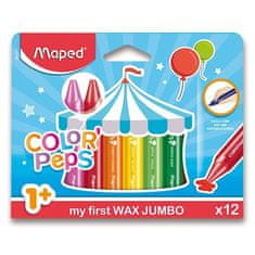 Maped Color'Peps Wax Jumbo - 12 barv, trikotne oblike