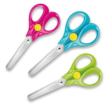 Maped Varnostne škarje - 13 cm, blister, mešanica barv