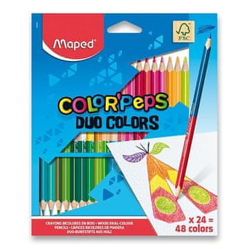 Maped - Trikotne barvice Color´Peps Duo 48 kosov