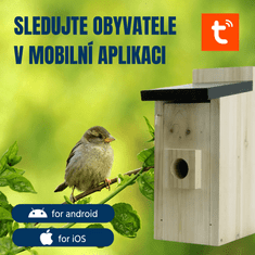 BOT Pametna ptičja hišica s kamero WiFi Tuya BH1
