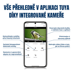 BOT Pametna ptičja hišica s kamero WiFi Tuya BH1