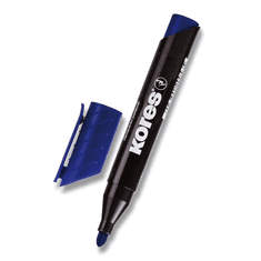 Kores K-MARKER Permanentni marker, okrogla konica 3 mm, modra