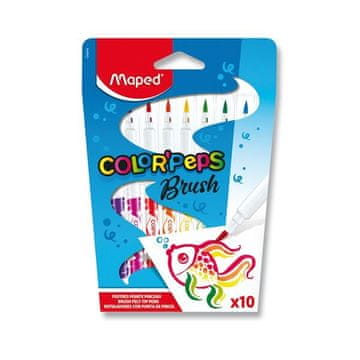 - Markerji Color´Peps Brush 10 barv