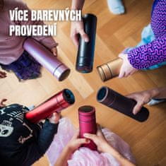 BOT Termos s termometrom in zamenljivo baterijo rdeče barve